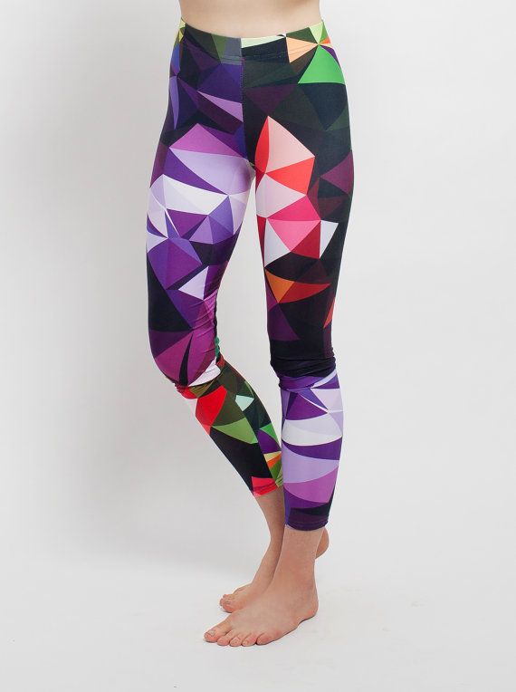 Leggings - Modern Print Leggings - Geometric Design Leggings - Yoga Leggings - Patterned Leggings - Print Leggings - Womens Leggings