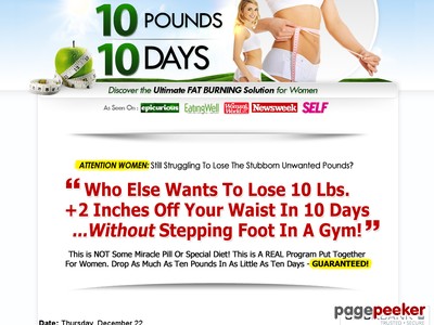 Lose 10 Pounds 10 Days | Lose10Pounds10Days.com!