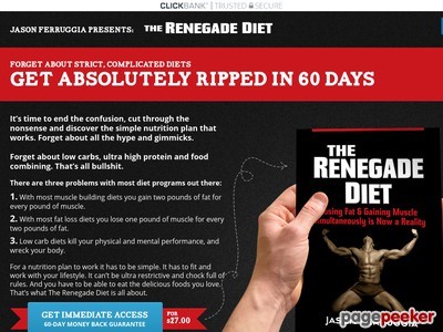 Renegade Diet Book | By Jason Ferruggia