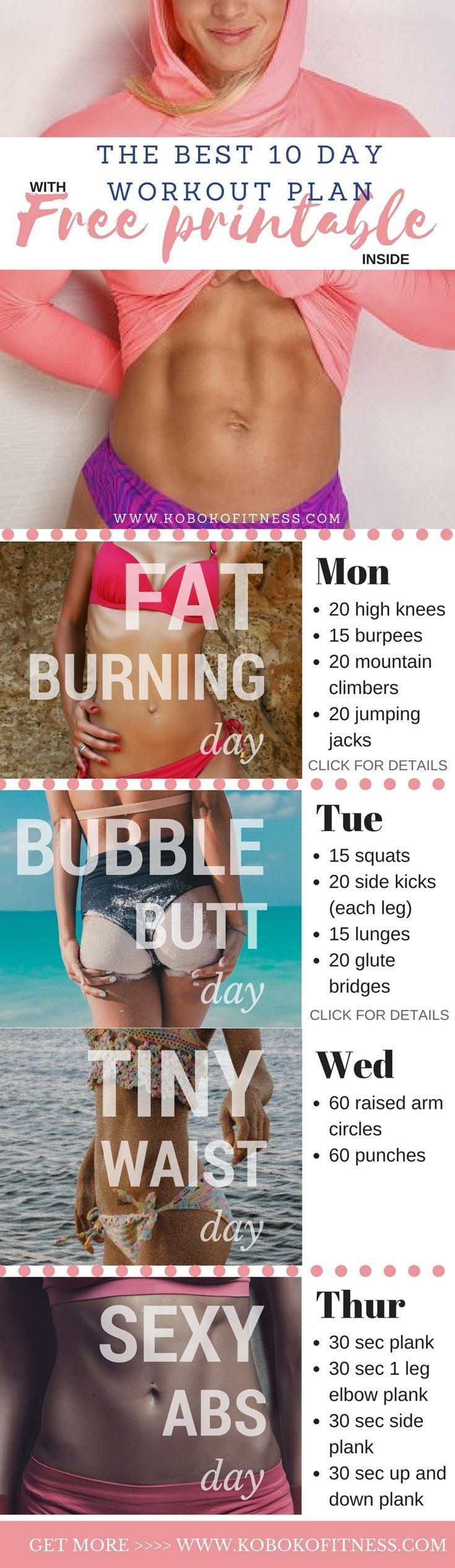 Albums - The Best 10 Day Home Workout Plan (+ Free Printable