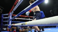 Richard Torrez Jr. knocking out his boxing opponent - Family And Fun Make Richard Torrez Jr. Ferocious In The Boxing Ring