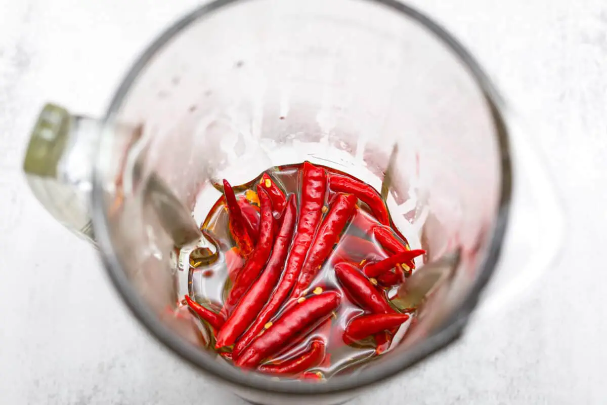 Rehydrating dried peppers. - Homemade Hot Sauce