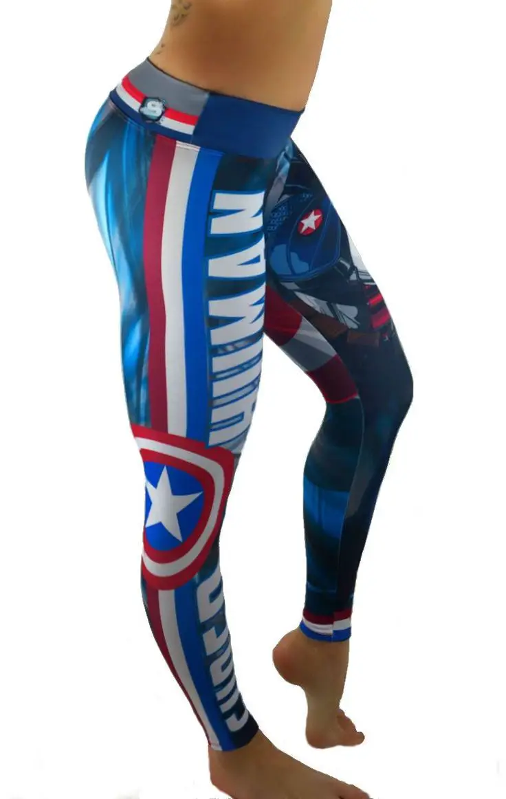 Captain America Leggings - S2 Activewear