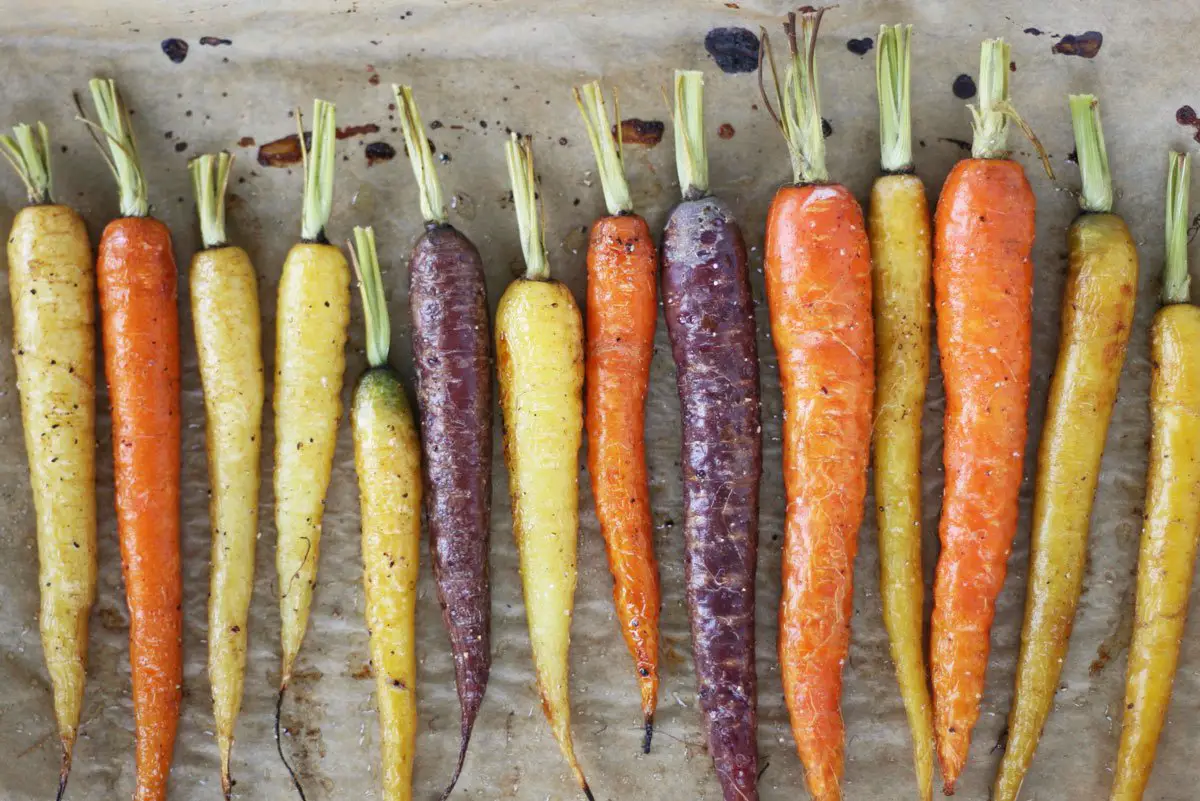 roasted carrots - Delicious Whole Roasted Carrots Are The Prettiest Side Dish Ever