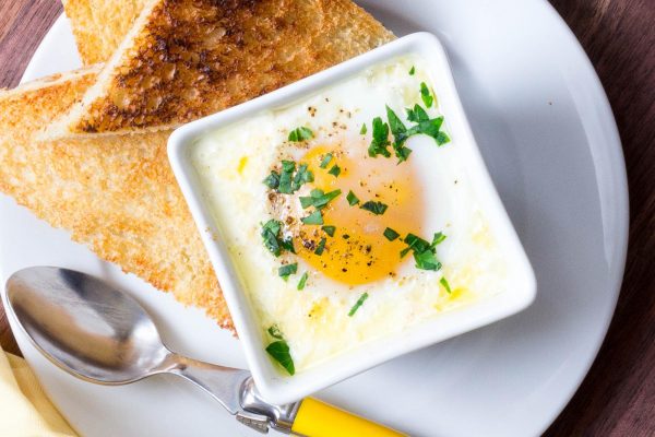 Baked Eggs and Ham - Ham And Egg Bakes