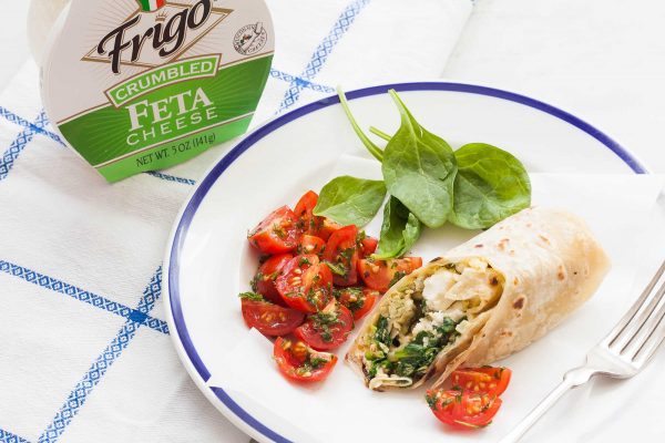 Make-Ahead Feta and Spinach Wraps - Make-Ahead Feta And Spinach Breakfast Wraps