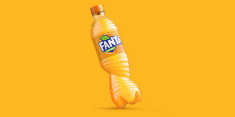 Asymmetric Soft Drink Bottles : Fanta Bottles