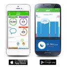 Striiv Activity Tracker app for iPhone and Android smart phones - Striiv Touch, Black
