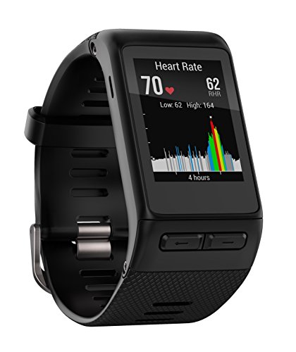 Garmin 010-01605-10 Vivoactive HR GPS Smart Watch, Southern Europe, X-Large Fit - Black