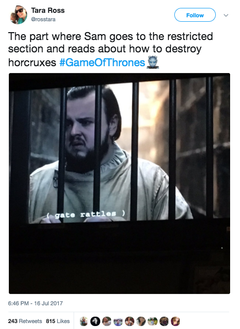 Episode 1, "Dragonstone." - There Were A Lot Of Fucking Funny Tweets About &quot;Game Of Thrones&quot; This Season And Here Are All Of Them