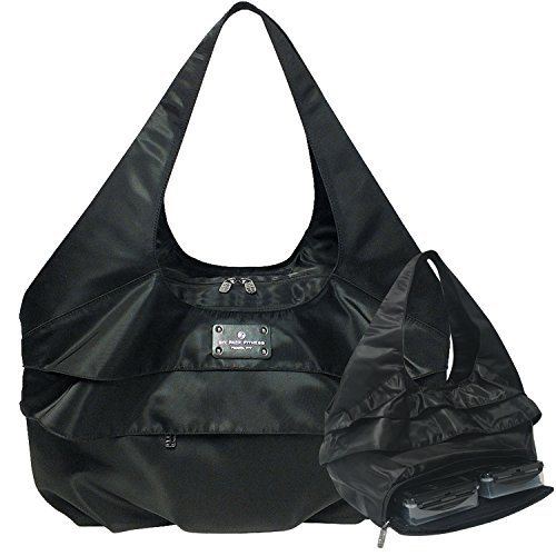 6 Pack Fitness Asana Meal Prep Yoga Tote Bag, Black, One Size