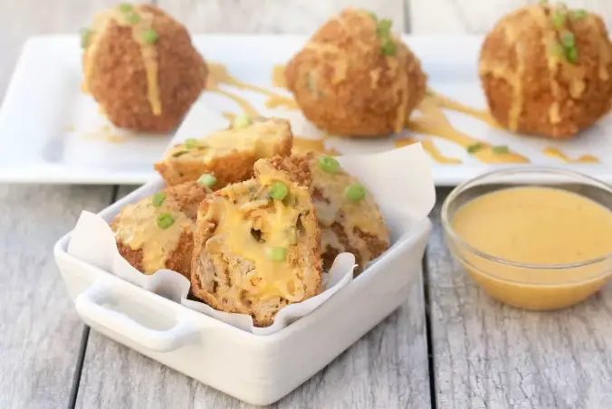 Fried Mac and Cheese Balls - 101 Thanksgiving Recipes With No Meat Or Dairy