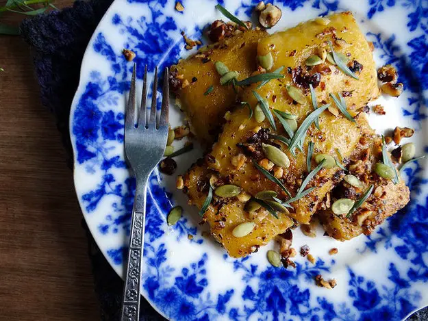 Pumpkin Ravioli with Hazelnut Tarragon Butter - 101 Thanksgiving Recipes With No Meat Or Dairy