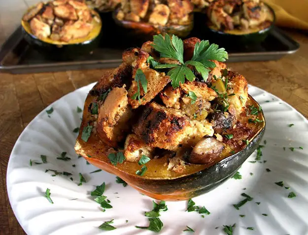 Thanksgiving Stuffed Squash - 101 Thanksgiving Recipes With No Meat Or Dairy