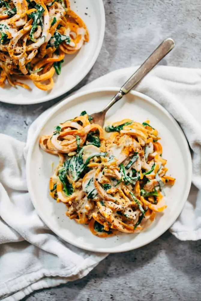 sweet potato noodles with cashew sauce - Can An Alkaline Diet Cure Your Acid Reflux?