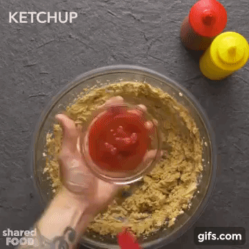 The cake contains a fuckton of ketchup — half a cup, actually. - Ketchup And Mustard Cake Exists And We Need To Talk About It