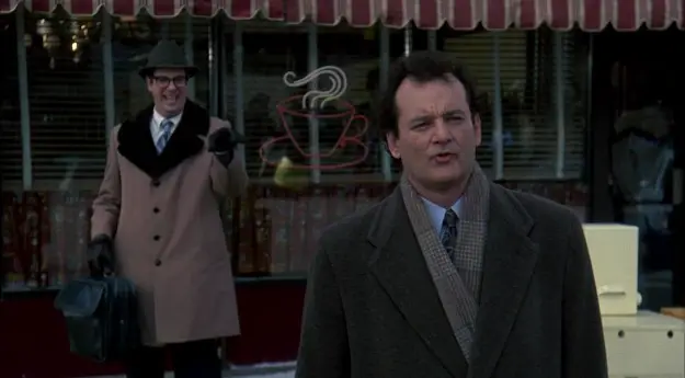 Other supporting evidence includes the fact that Ned tells Phil to "watch out for that first step," which could mean his first step into the time loop. - This Groundhog Day Fan Theory Is So Dark, Holy Shit