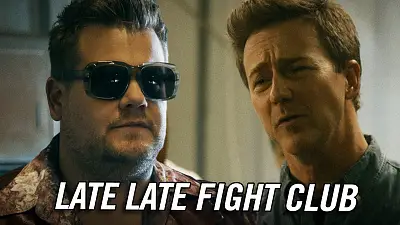 This image has an empty alt attribute; its file name is CORDEN_0692_CLIP1_CIAN_129030_1920x1080.jpg - James Corden And Edward Norton Fight Club Video