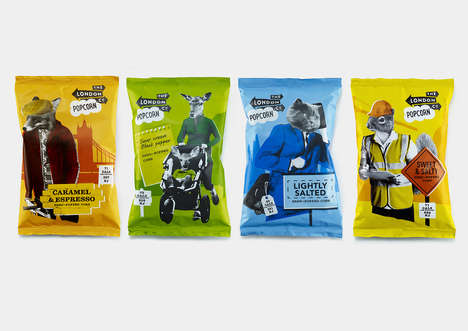 Personified Animal Packaging : Popcorn Packages