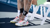 Tyson McGuffin tying his sketchers sneakers - Learn The Ins And Outs Of Pickleball From A Pair Of The Sport’s Best Players