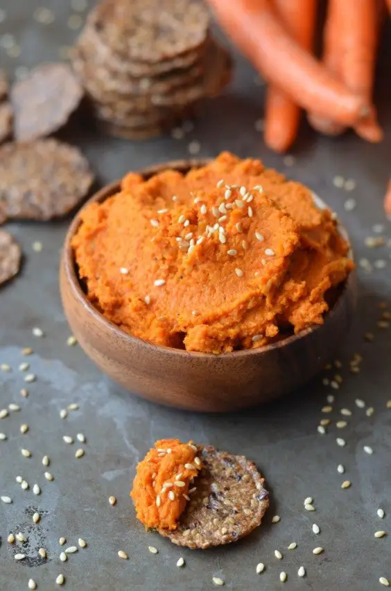 11. Moroccan Spiced Roasted Carrot Dip - 27 Food Processor Recipes That Will Motivate You To Finally Start Using It